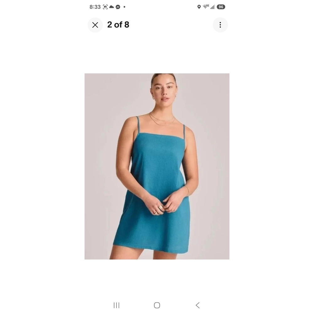 Women's SM Swimsuit Cover Up Dress - Teal Size SM - Picture 4 of 5